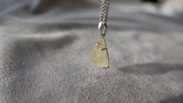 Pendant with Libyan glass, meteorite, meteorite necklace
