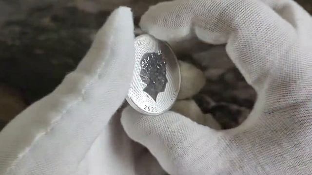 КРАСИВАЯ серебряная инвестиционная монета Парусник Баунти о-вов Кука 2021 в КОНТРПРУФЕ!