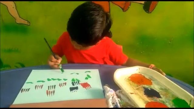 How to do Fork Painting - Ideas for Kids