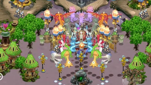 (2021)Полная песня святилище магии! (update 8) My Signing Monsters (3.2)