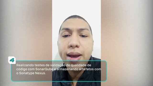 Curso de ENTREGA CONTINUA COM GIT, JENKINS, NEXUS E SONAR. Depoimento de aluno 4Linux.
