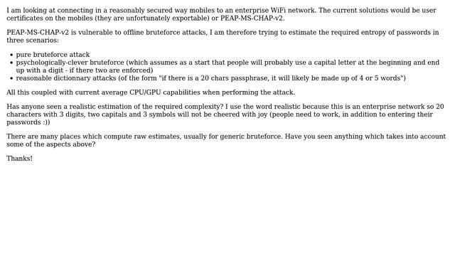 DevOps & SysAdmins: Which password entropy for MS-CHAPv2