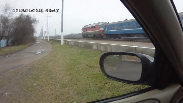 ТЭП70-0226 с пасс.поездом ст.Медведка Бел ж.д.