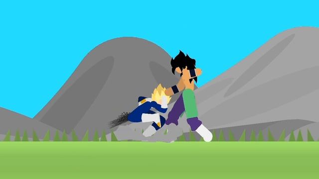 vegeta vs broly | stick nodes