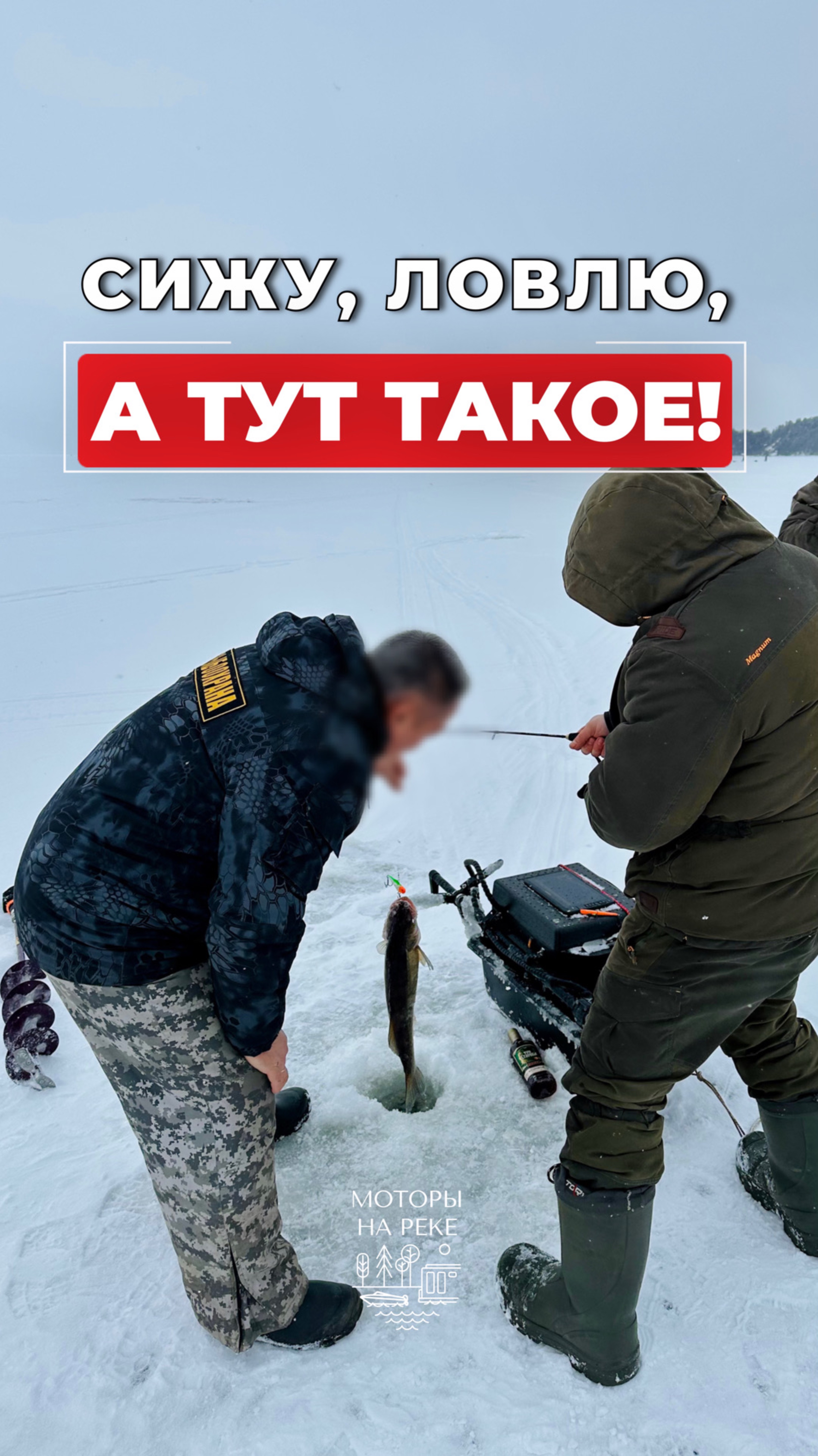Сижу, ловлю на Волге, а тут такое #рыбалка #зимняярыбалка #рыбак #судак #лодочныймотор #рыба