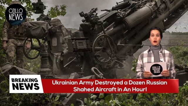 GREAT VICTORY! Ukrainian Army Destroyed a Dozen Russian Shahed Aircraft in An Hour!