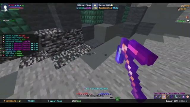 (HYPIXEL SKYBLOCK) grinding and chilling while playing