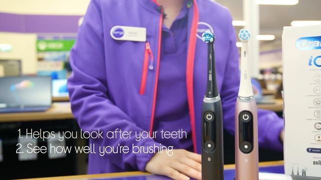 ORAL B iO 9 Electric Toothbrush - Black Lava & Rose Quartz Duo - Quick Look