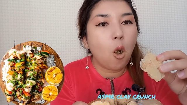 Овощной шашлычок с гарниром и хрустящим десертом Лазурит😋🪨