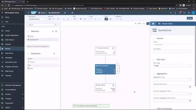 Creating a Model to Import Data in SAP Analytics Cloud