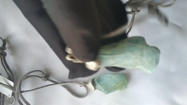 Подвески с аквамаринами