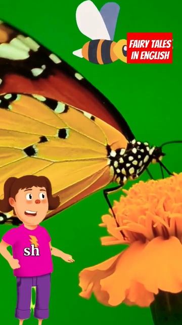 #shortvideo The story of the bee and the butterfly#fairytales #moralstories #babysongs #story #ai