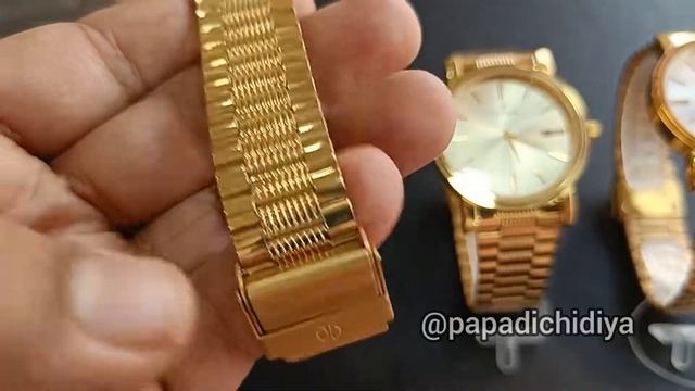 Titan Golden Gents Watch Under 2k Value || Titan Golden Watch Review #pure_hindustani