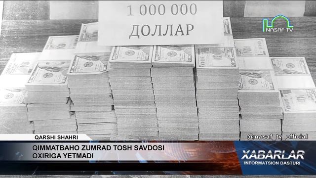 QIMMATBAHO ZUMRAD TOSH SAVDOSI OXIRIGA YETMADI
