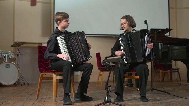 22.02.25 "Мы вместе"  Т. Триодин "Ах ты степь широкая", В. Осипов "В поезде" Дуэт  баян. Аккордеон