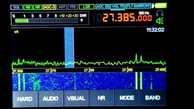 27.385 LSB WORLD RADIO ON MALACHITE DSP SDR RECEIVER 5-21-2021