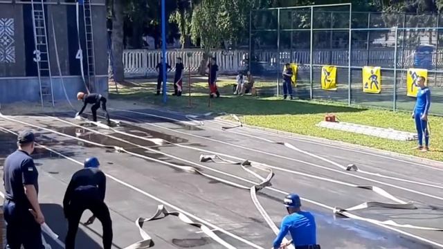 Змагання рятувальників області з пожежно-прикладного спорту 2022 року.