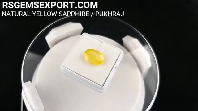 Natural And Certified yellow Sapphire Stone(pukharaj) AAA+ Quality