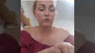 Фантази макияж.Половинки жемчуга продаются во всех магазинах ткани.