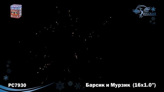 РС7930 Батарея салютов Барсик и Мурзик (1,0"х16)