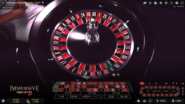 Immersive Roulette Massive hit £100 - £7000 +