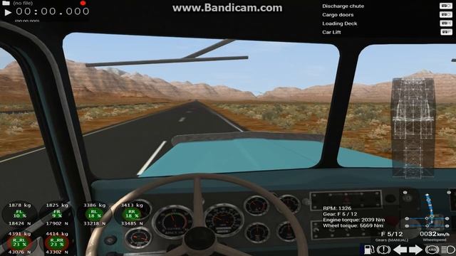 BeamNG Drive Автопоезд 140 тонн