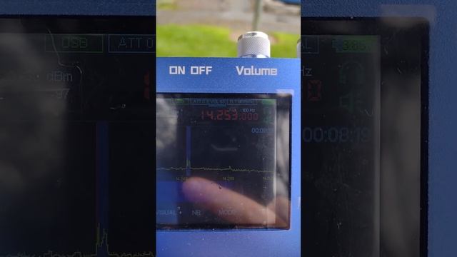 Portable Ham Radio Rx - 20m Band Reception on Malachite DSP in Ukiah CA, CM89jd April 2023