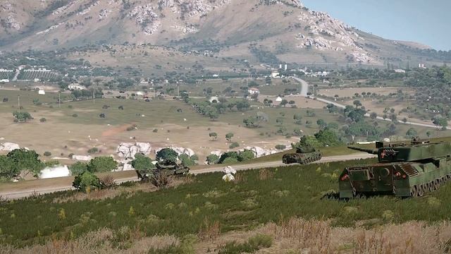 Just happened! Great War, Convoy of Russian vehicles destroyed by Leopard 2A6 tanks