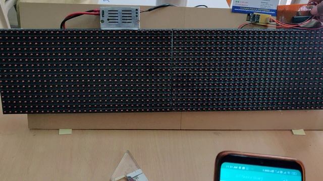 IoT Notice Board from Blynk App P10 LED boards