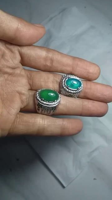 Batu Bacan Crystal borongan 2pcs Harga 3,5Jt iketan perak #whatsup_089655558171 #bacan #jewellery