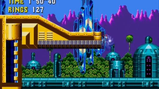 Sonic CD (OG) Quartz Quadrant 2 [Good Future] Ring Attack: 228 Ringe