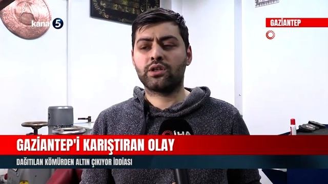 Gaziantep’i Karıştıran Olay | Dağıtılan Kömürden Altın Çıkıyor İddiası