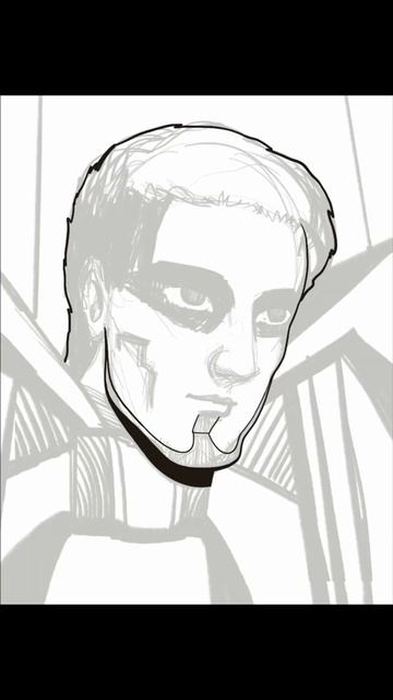 Máscaras en el viento I Digital Art Process #shorts #art #drawing