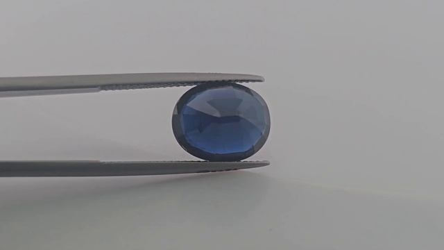 Natural Blue Sapphire Stone 7.43 Carats Oval Shape 12.5x10.5 mm