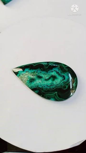 Azurite malachite gemstone cabochon. #shorts #azuritemalachite  #jewelrymaking #crystalhealings