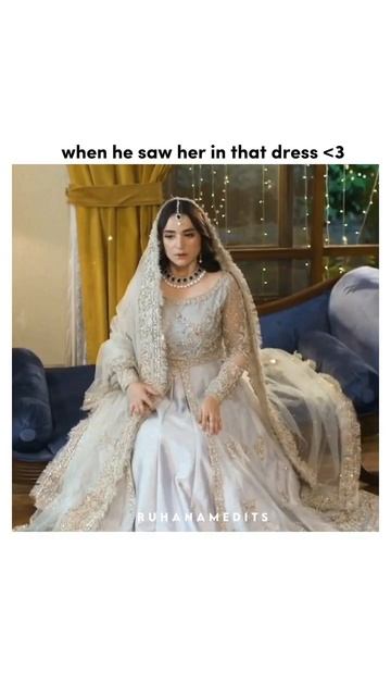 when he saw her in that dress💘 • Pak Dramas • #terebin #fairytale #humtum #ishqjalebi #love #shorts