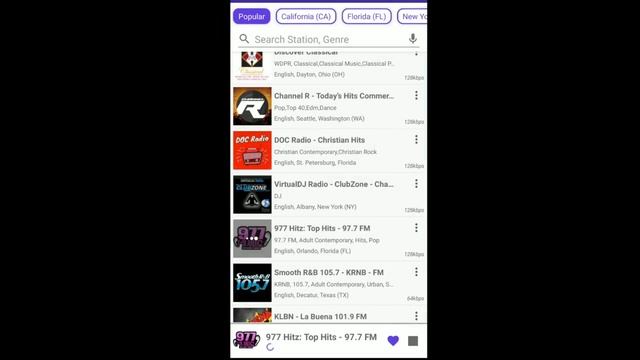 How to find the Recently Played station in the Radio FM app?