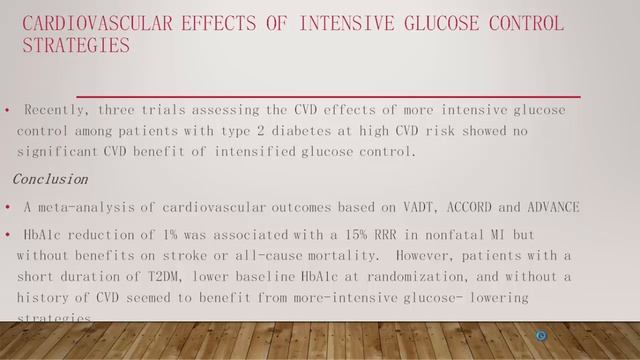 Diabetes and cardiovascular diseases