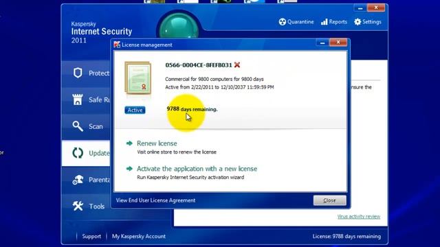 Kaspersky 9800 Days