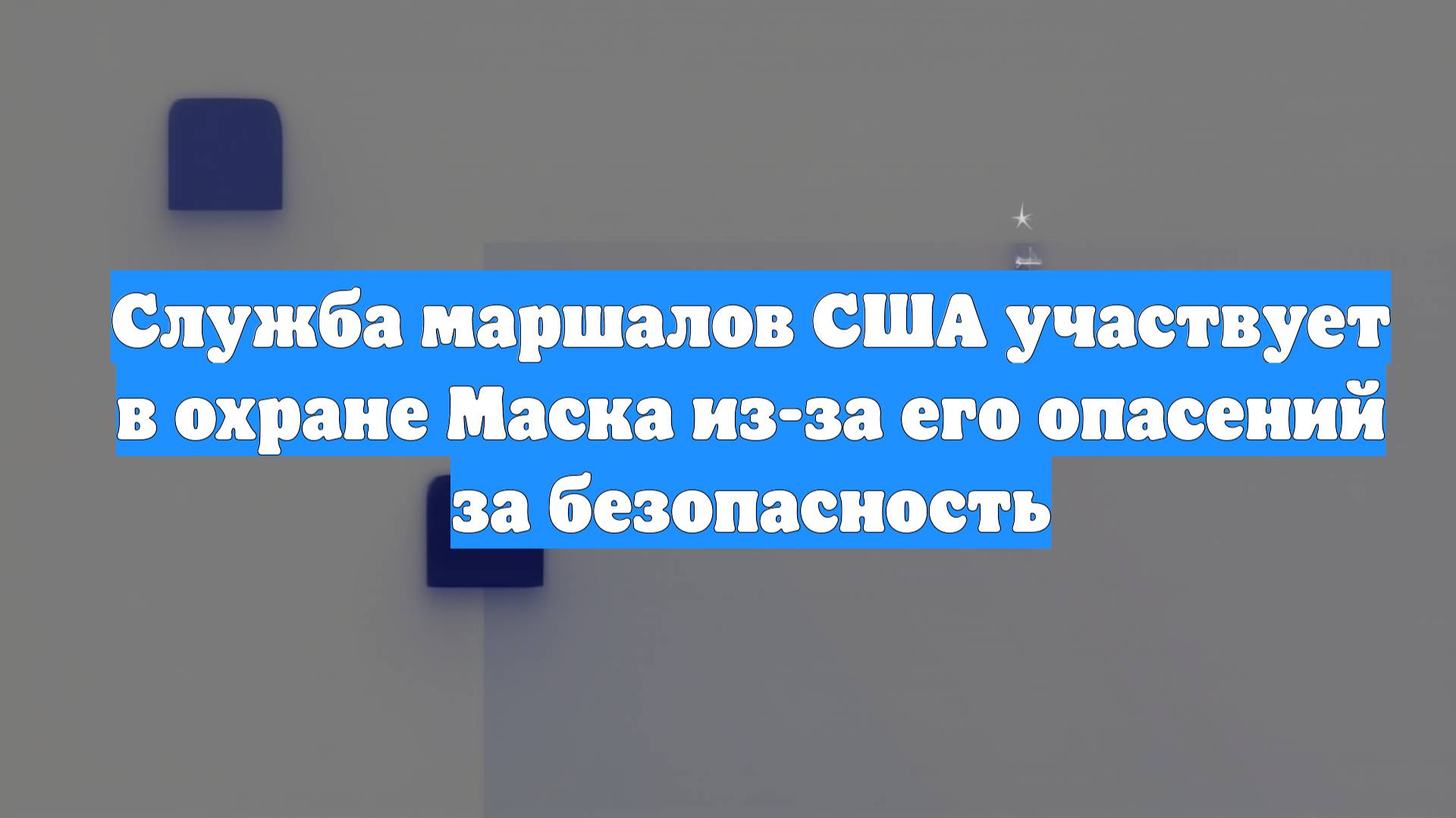 Служба маршалов США участвует в охране Маска из-за его опасений за безопасность
