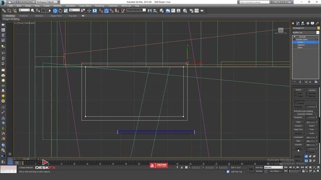 3ds Max Exhibition Stand Design Tutorial | Modeling Texturing and Lighting | Desk FX ( Part 2 )