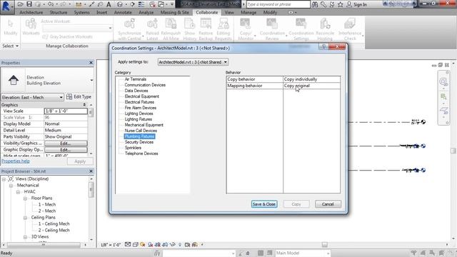 Learning Autodesk Revit Copy Monitor MEP Fixtures
