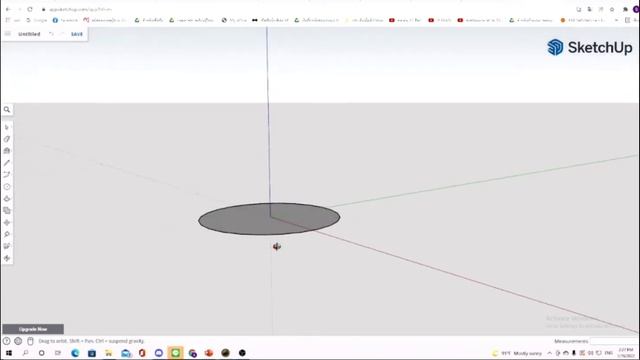 วิธีวาดทรงกลม ด้วย Sketchup Online ByKruFern