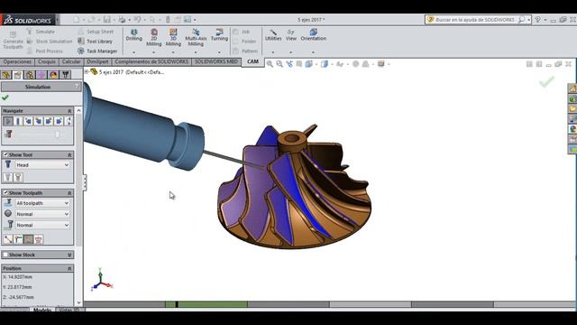 HSMworks 5 axis advanced level (Efficient cutting path strategies)