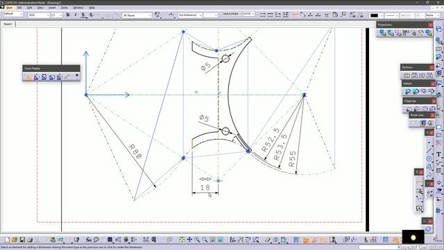 CATIA V5 6R2017 - WALL OF WATER TANK - DRAWING - COFFEE MACHINE