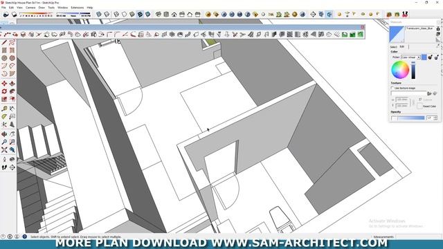 Sketchup House Plan 8x11m 4 Story Plan with 5 Bedroom