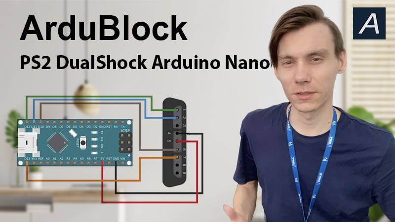 ArduBlock - PS2 DualShock 2 - Arduino Nano