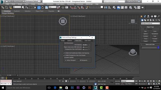 Class - 06 Grids Setting  3D Max Full Modeling in Urdu/Hindi Tutorials
