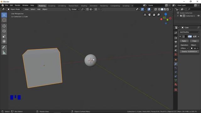 Blender 3D  Boolean Modifier