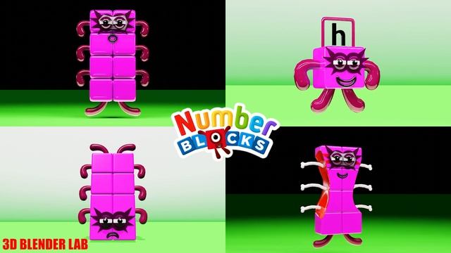NEW! NUMBERBLOCKS Quadparison Part 6 | 3D Blender Lab